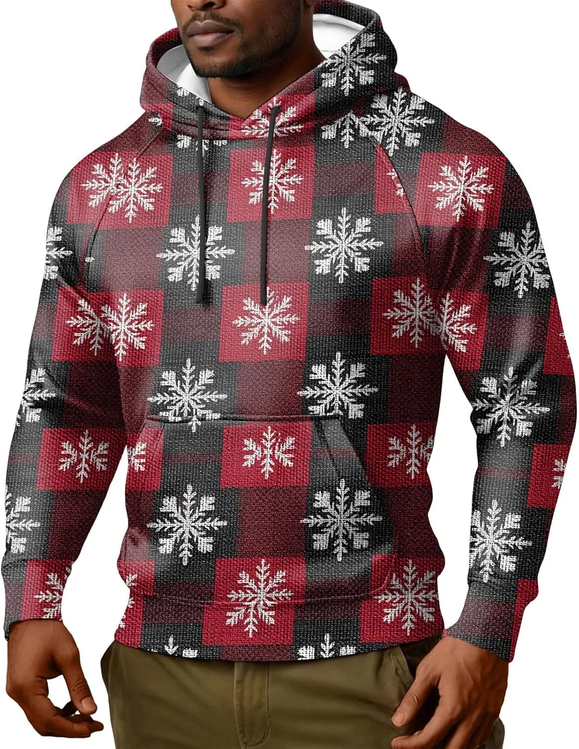 Мужской худи Plus Size с капюшоном и карманами
Мужской худи Plus Size с капюшоном и карманами