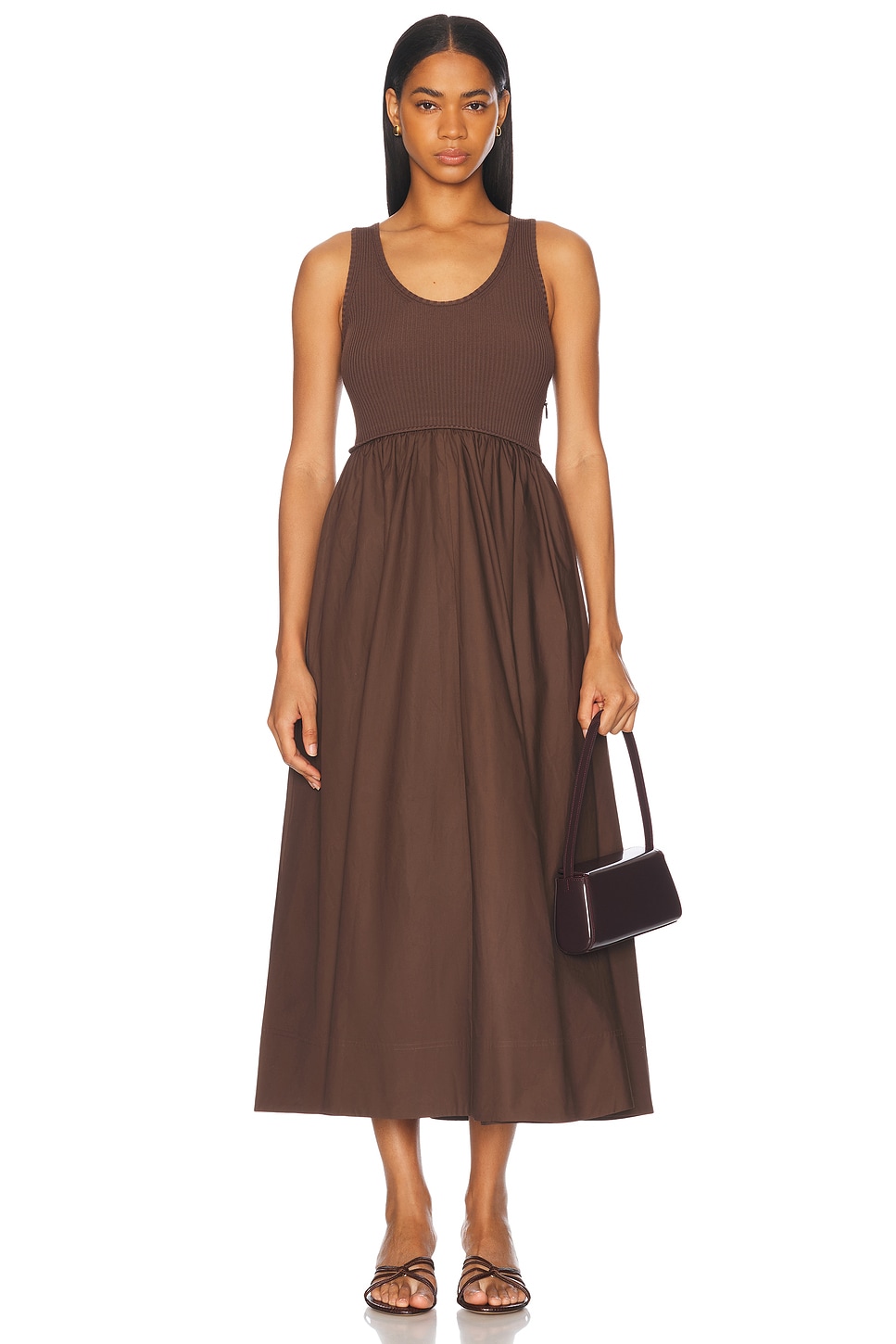 Платье-майка из поплина Racer Zimmermann, Chocolate
Платье-майка из поплина Racer Zimmermann, Chocolate
