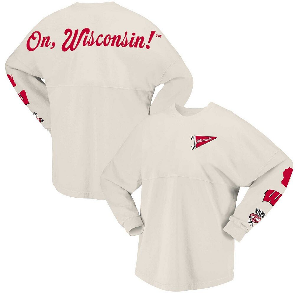 Женская футболка из джерси Spirit Natural Wisconsin Badgers Local с длинным рукавом Spirit Jersey, цвет Wis Beige
Женская футболка из джерси Spirit Natural Wisconsin Badgers Local с длинным рукавом Spirit Jersey, цвет Wis Beige
