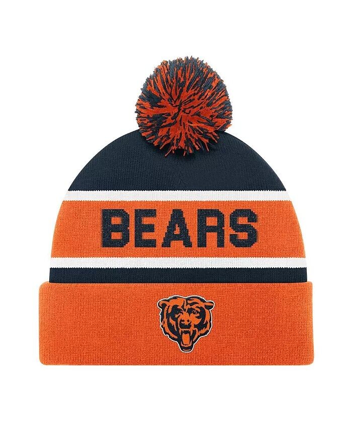 Мужская и женская оранжевая вязаная шапка Chicago Bears с манжетами и помпоном Starter
Мужская и женская оранжевая вязаная шапка Chicago Bears с манжетами и помпоном Starter