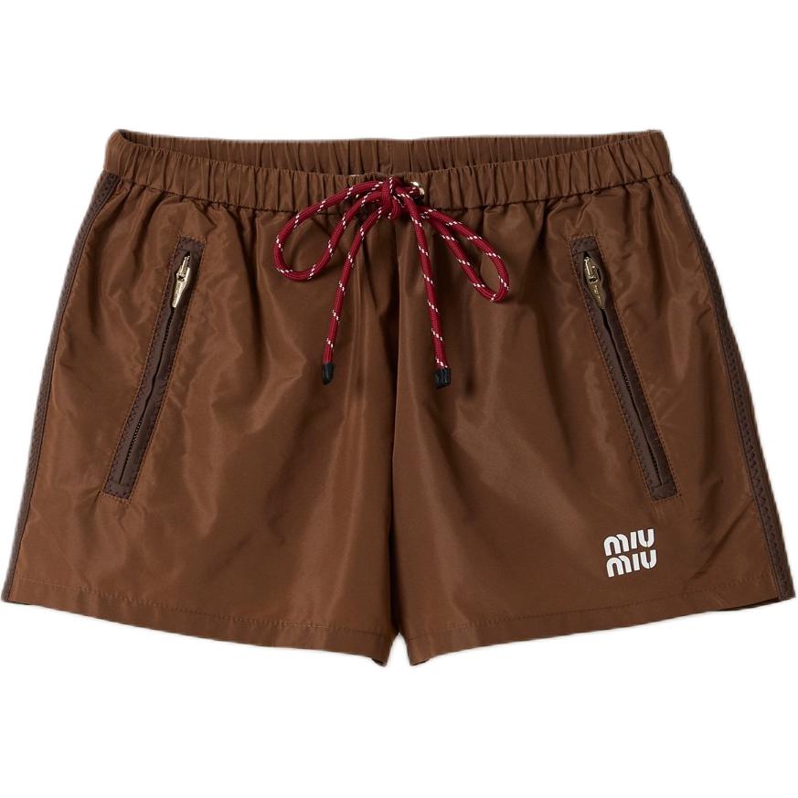 Шорты из технической ткани MIU MIU, Umber
Шорты из технической ткани MIU MIU, Umber