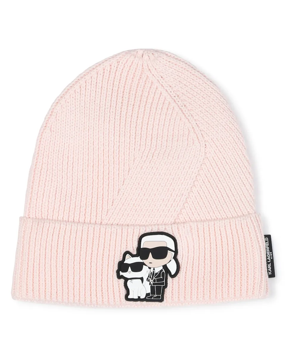 Розовая детская шапочка для девочки из хлопка Karl Lagerfeld Kids
Розовая детская шапочка для девочки из хлопка Karl Lagerfeld Kids