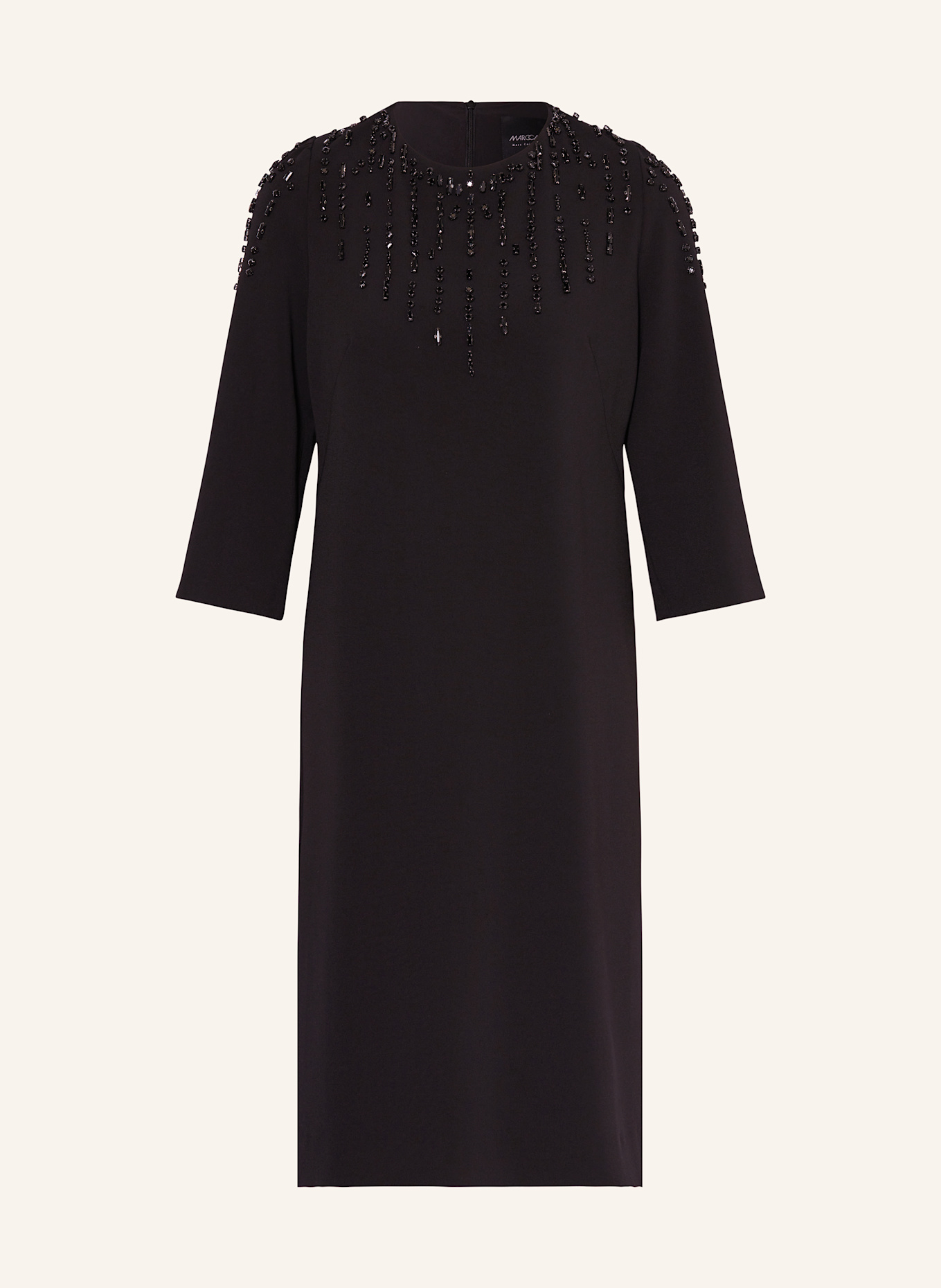 Платье с рукавами 3/4 и драгоценными камнями Marc Cain, черный
Платье с рукавами 3/4 и драгоценными камнями Marc Cain, черный