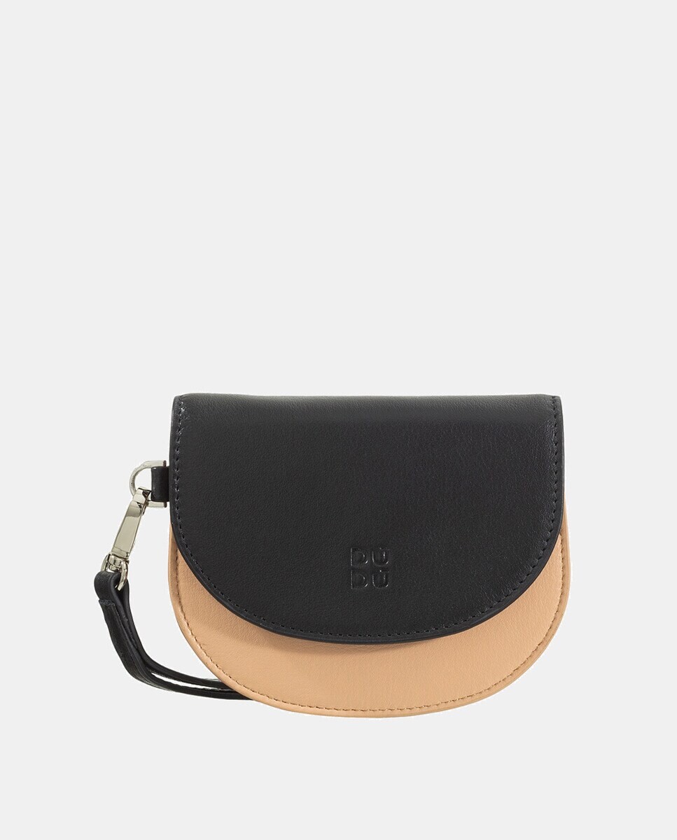 Маленький кошелек из телячьей кожи наппа черного цвета с ручкой Dudu, черный
Маленький кошелек из телячьей кожи наппа черного цвета с ручкой Dudu, черный