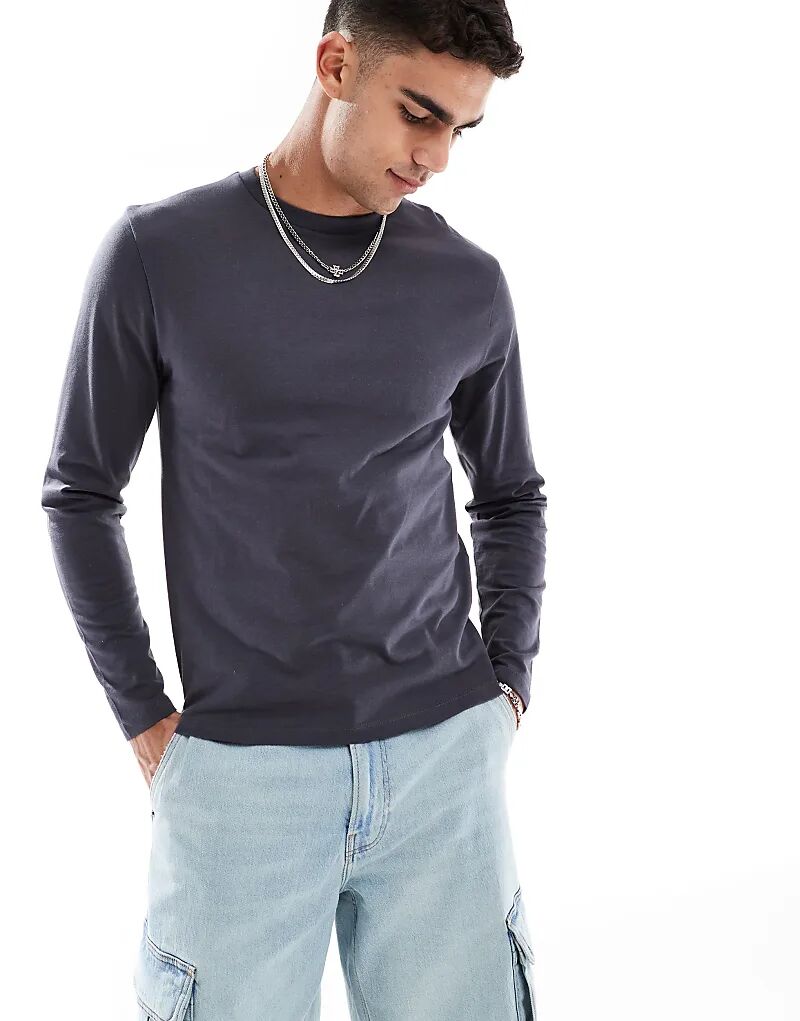 Футболка ASOS DESIGN Essential с круглым вырезом и длинными рукавами, цвет «уголь»
Футболка ASOS DESIGN Essential с круглым вырезом и длинными рукавами, цвет «уголь»