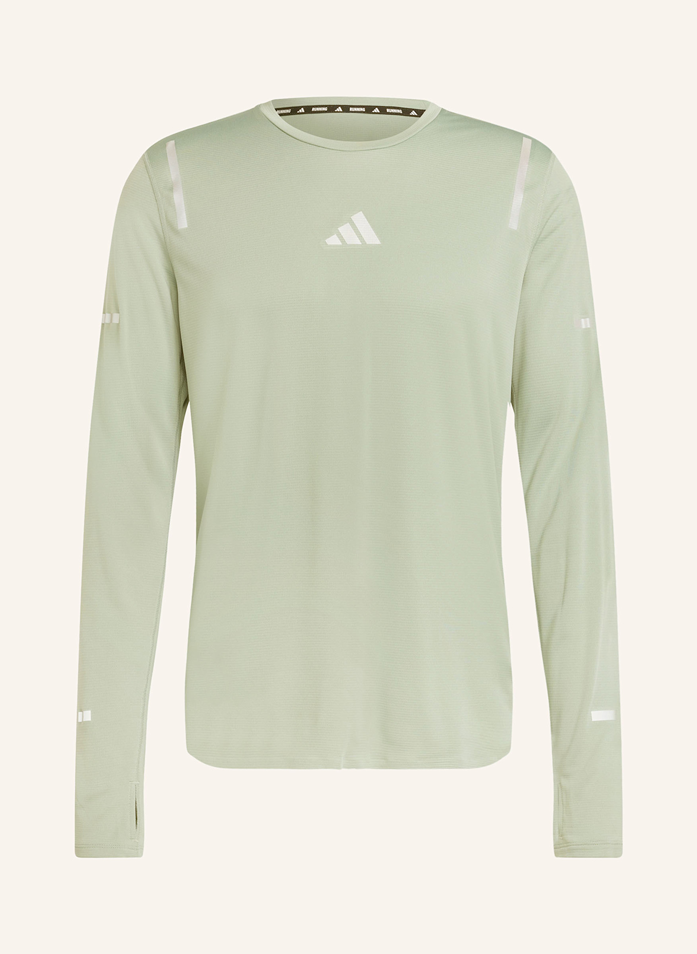 Футболка для бега Ultimate Running с длинным рукавом и светоотражающими вставками Adidas, зеленый
Футболка для бега Ultimate Running с длинным рукавом и светоотражающими вставками Adidas, зеленый