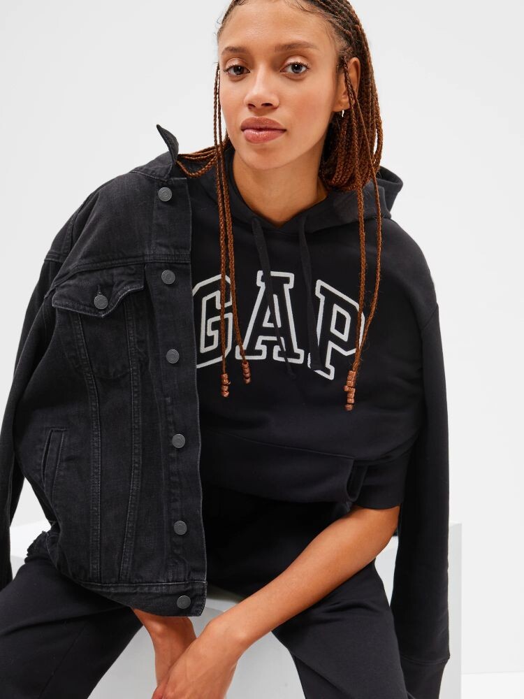 Толстовка с логотипом и флисом Gap, черный
Толстовка с логотипом и флисом Gap, черный