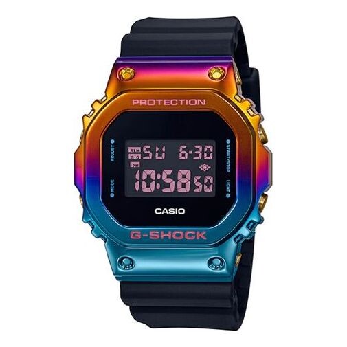 Часы CASIO G-Shock Square 'Black Rainbow', синий 
Часы CASIO G-Shock Square 'Black Rainbow', синий