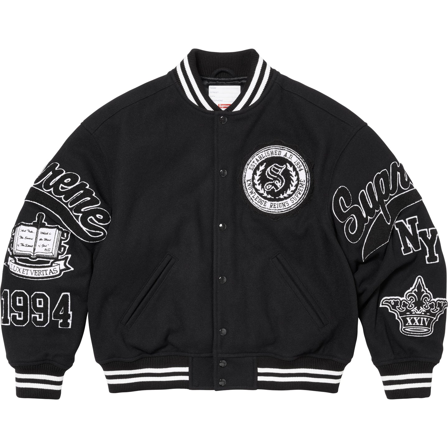 Veritas Varsity Jacket Supreme, Морской Синий/Темно-Синий
Veritas Varsity Jacket Supreme, Морской Синий/Темно-Синий