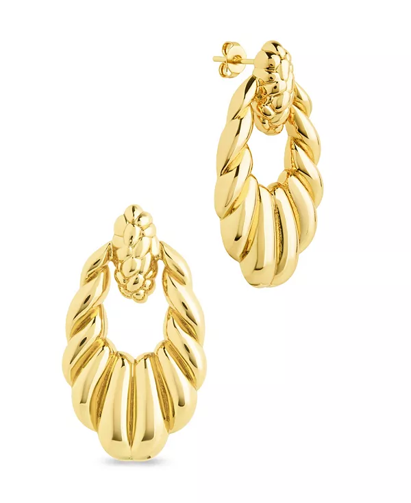 Серьги-Гвоздики в виде дверного молотка с текстурой Энид Sterling Forever, gold
Серьги-Гвоздики в виде дверного молотка с текстурой Энид Sterling Forever, gold