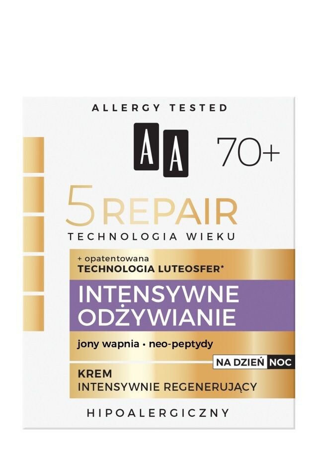 AA Technologia Wieku 5Repair 70+ Intensywne Odżywianie крем для лица, 50 ml
AA Technologia Wieku 5Repair 70+ Intensywne Odżywianie крем для лица, 50 ml