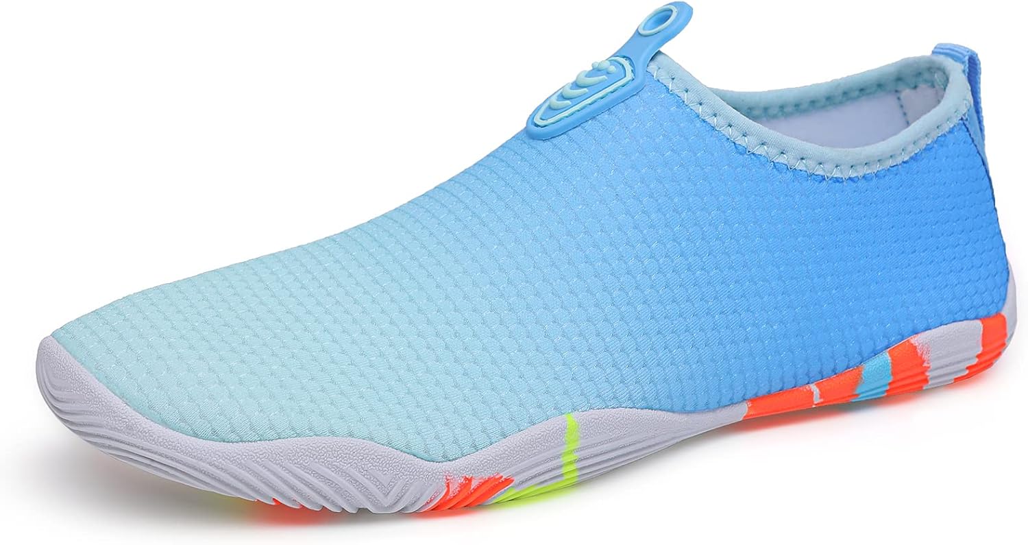 Водные туфли, водные носки-без носка с легким надеванием, быстро сохнущая дышащая сетчатая ткань Suxiaur, светло-голубой
Водные туфли, водные носки-без носка с легким надеванием, быстро сохнущая дышащая сетчатая ткань Suxiaur, светло-голубой