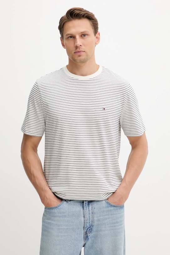 Хлопковая футболка Tommy Hilfiger, бежевый
Хлопковая футболка Tommy Hilfiger, бежевый