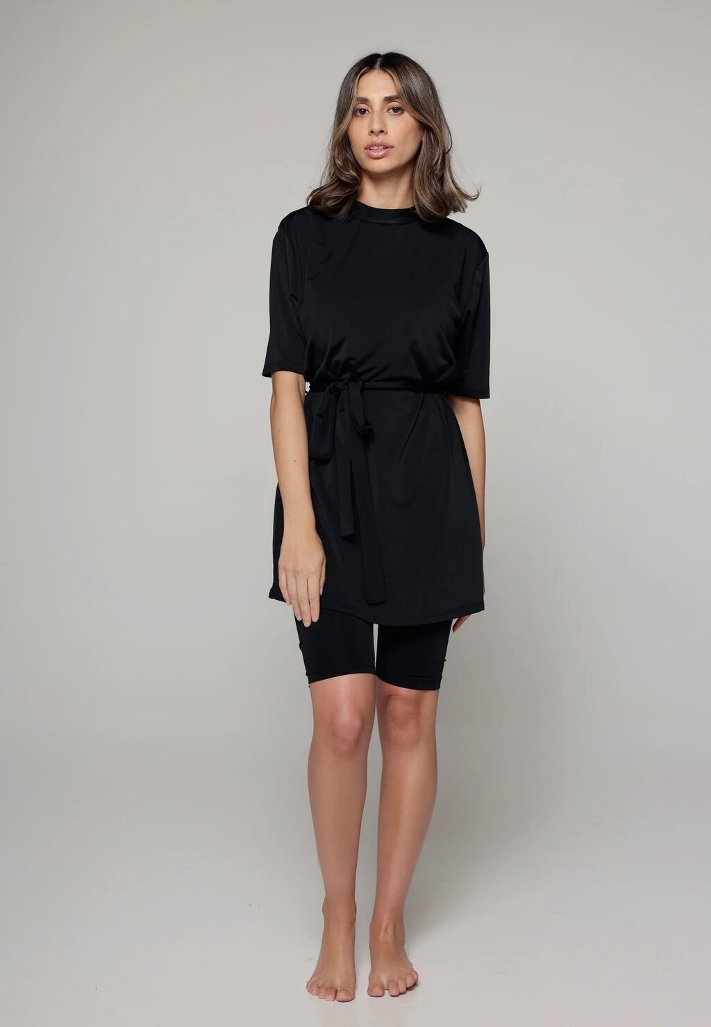 Бикини SOUTH SHORT MODEST SWIMWEAR/SEMI BURKINI SIYA Swimwear, черный 
Бикини SOUTH SHORT MODEST SWIMWEAR/SEMI BURKINI SIYA Swimwear, черный