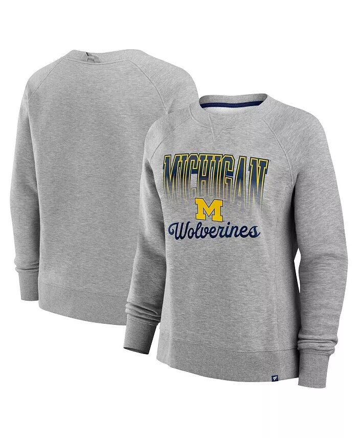 Женская флисовая толстовка Heather Grey Michigan Wolverines Training Camp Hit Hard Fanatics
Женская флисовая толстовка Heather Grey Michigan Wolverines Training Camp Hit Hard Fanatics
