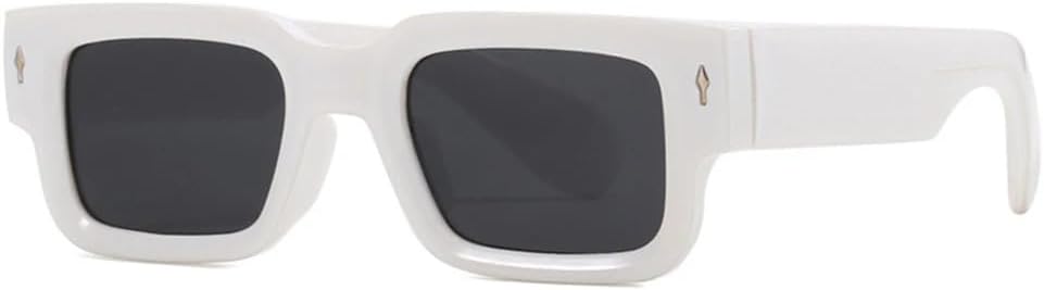 Ретро мужские квадратные солнцезащитные очки для женщин, винтажные дизайнерские солнцезащитные очки с заклепками, модные солнцезащитные очки с защитой от УФ-излучения UV400 KTUCN, White Black
Ретро мужские квадратные солнцезащитные очки для женщин, винтажные дизайнерские солнцезащитные очки с заклепками, модные солнцезащитные очки с защитой от УФ-излучения UV400 KTUCN, White Black