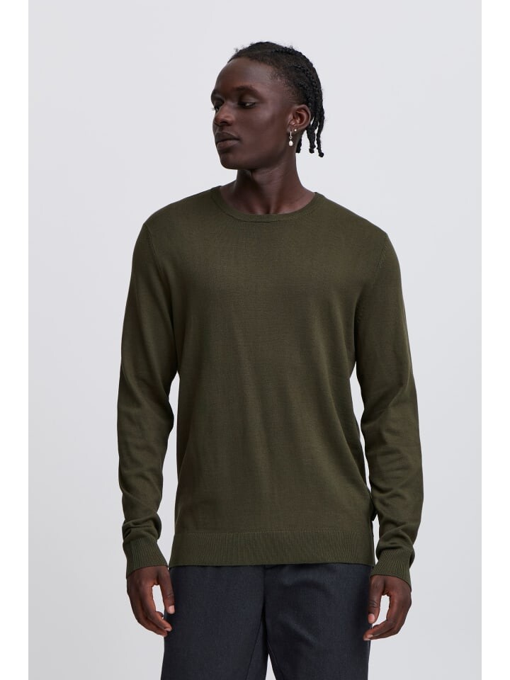 Пуловер BLEND Strick, оливковый 
Пуловер BLEND Strick, оливковый