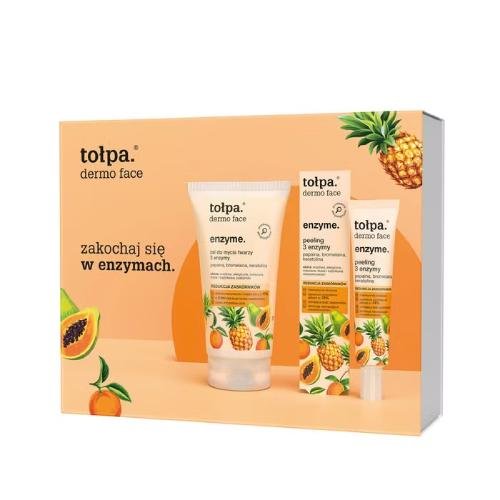 TOŁPA DERMO FACE ENZYME Set Гель для умывания лица 3 энзима, 150 мл + Пилинг 3 энзима, 40 мл
TOŁPA DERMO FACE ENZYME Set Гель для умывания лица 3 энзима, 150 мл + Пилинг 3 энзима, 40 мл