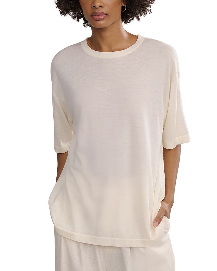 Шерстяная футболка Jenni Kayne, слоновая кость/кремовый
Шерстяная футболка Jenni Kayne, слоновая кость/кремовый