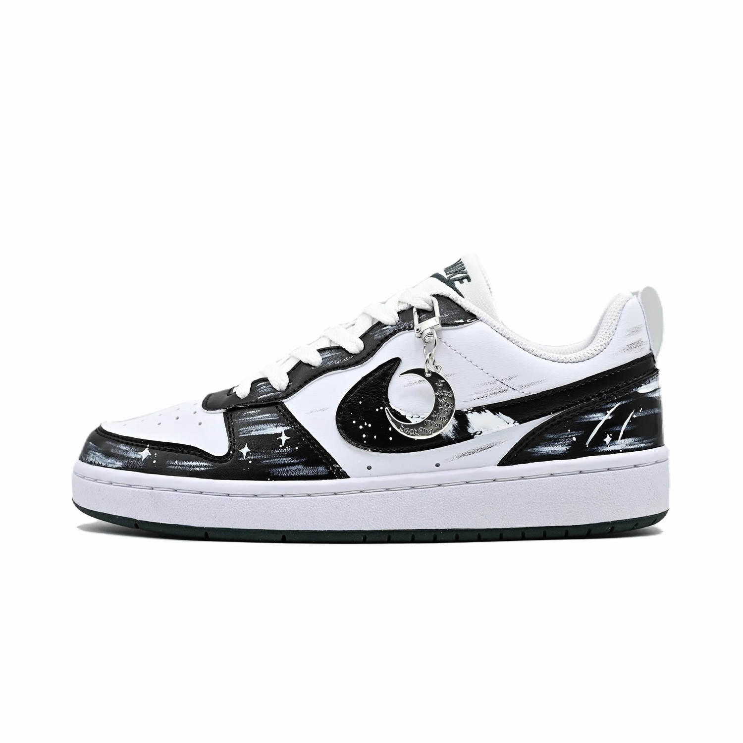 Nike Кроссовки для скейтбординга Court Borough Lunar Eclipse Star Slip Resistant Abrasion Resistant низкие детские Black White
Nike Кроссовки для скейтбординга Court Borough Lunar Eclipse Star Slip Resistant Abrasion Resistant низкие детские Black White