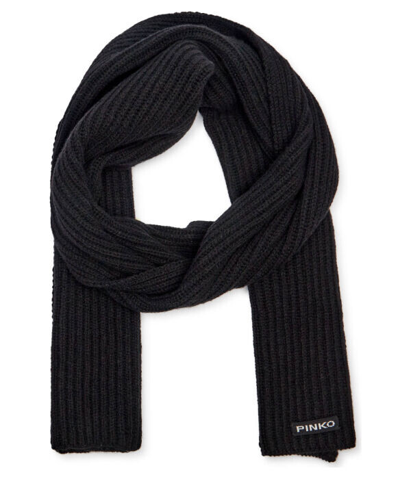 Шарф женский Pinko с добавлением кашемира, черный
Шарф женский Pinko с добавлением кашемира, черный