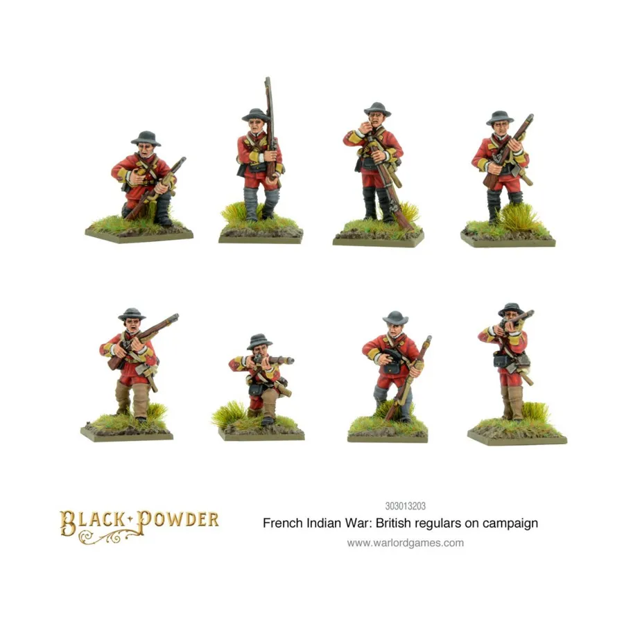 Британские регулярные войска в кампании, Black Powder - French Indian War 1754-1763 (28mm)
Британские регулярные войска в кампании, Black Powder - French Indian War 1754-1763 (28mm)