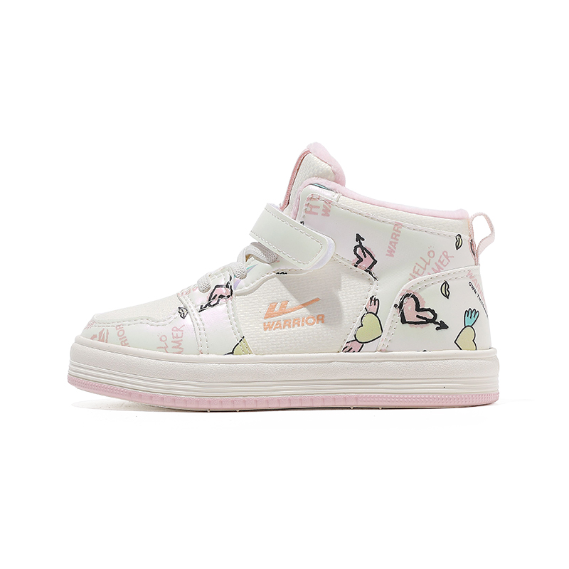 Нескользящие и износостойкие дышащие высокие детские кроссовки для скейтбординга WARRIOR, бежевый/розовый
Нескользящие и износостойкие дышащие высокие детские кроссовки для скейтбординга WARRIOR, бежевый/розовый