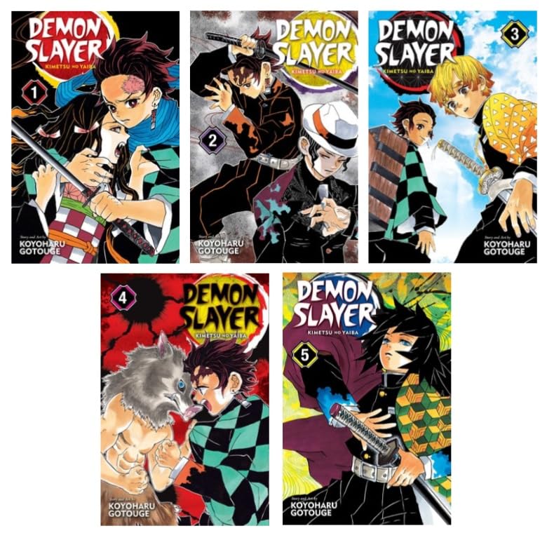 Demon Slayer: Kimetsu no Yaiba Manga Series 5-Book Collection Set I (Vol.1 to Vol.5) - Epic Taisho‑Era Adventure, Family Bond & Demonic Battles (VIZ Media LLC)
Demon Slayer: Kimetsu no Yaiba Manga Series 5-Book Collection Set I (Vol.1 to Vol.5) - Epic Taisho‑Era Adventure, Family Bond & Demonic Battles (VIZ Media LLC)