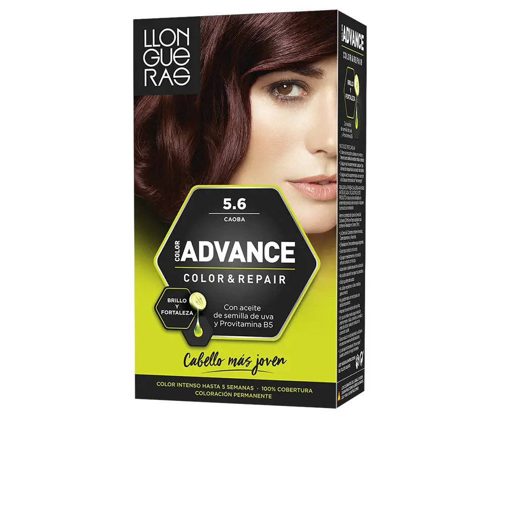 Краска для волос Color advance Llongueras, цвет 5,6-caoba, 1 шт.
Краска для волос Color advance Llongueras, цвет 5,6-caoba, 1 шт.