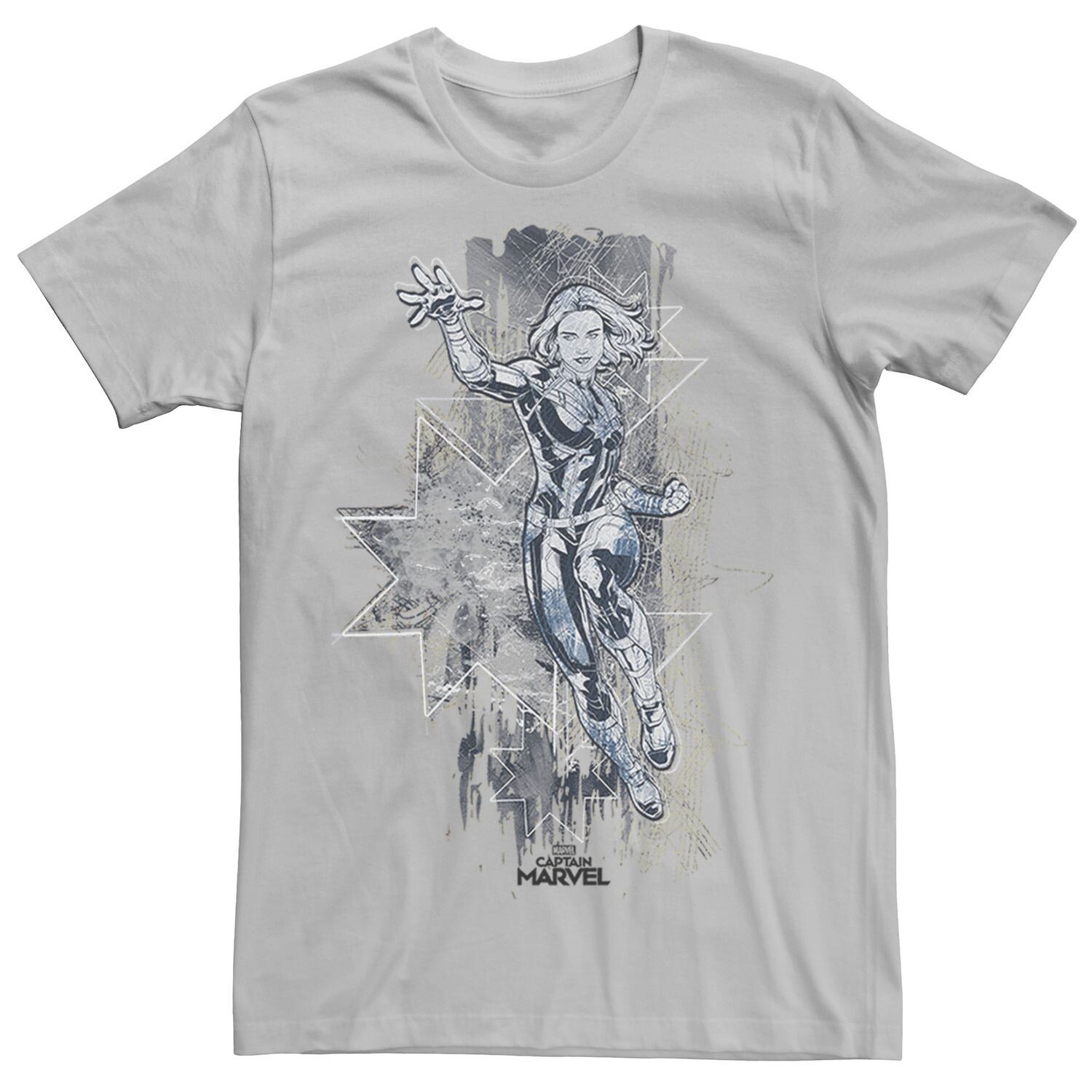 Мужская футболка Captain Action Pose с абстрактным логотипом и графическим рисунком Marvel
Мужская футболка Captain Action Pose с абстрактным логотипом и графическим рисунком Marvel