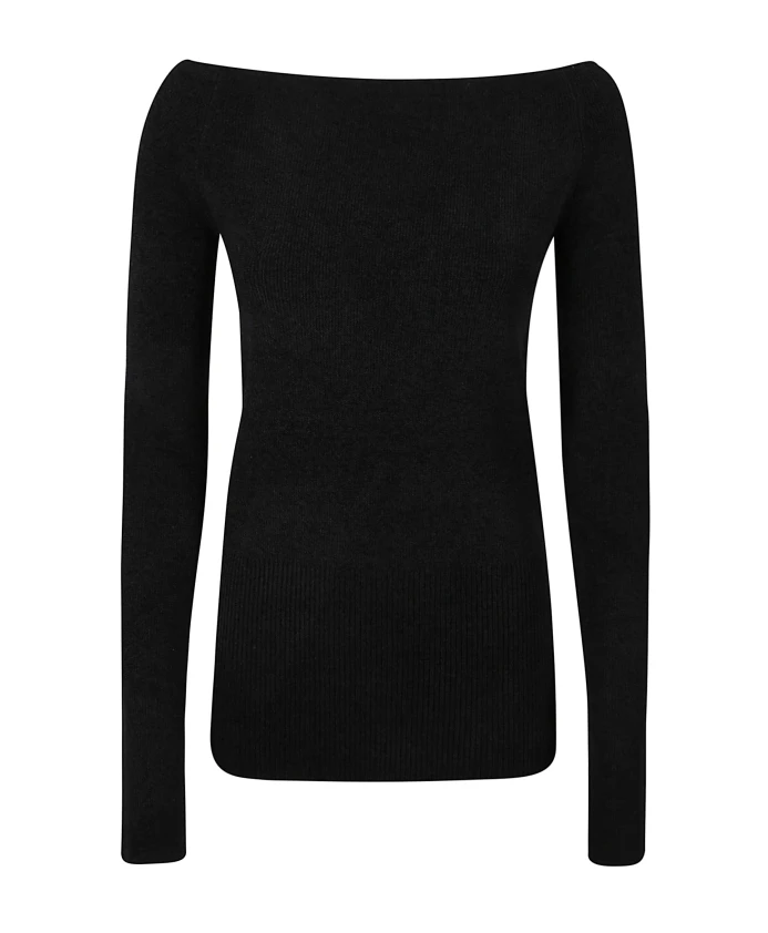 Мягкий пуловер с широким вырезом горловины. Patrizia Pepe, черный
Мягкий пуловер с широким вырезом горловины. Patrizia Pepe, черный