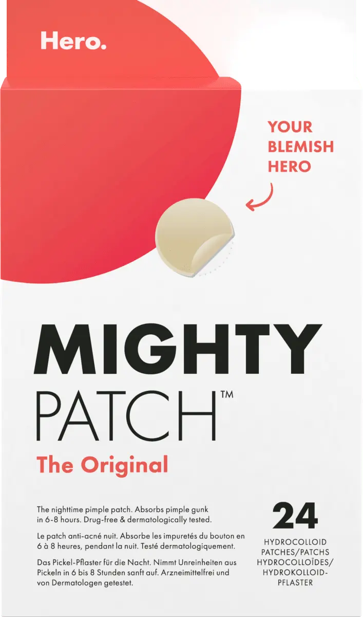 Полоски для лица Mighty Patch Original 24 шт. Hero.
Полоски для лица Mighty Patch Original 24 шт. Hero.
