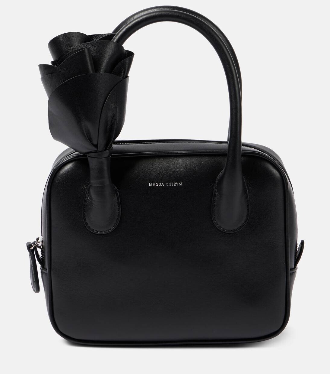Кожаная сумка-тоут Brigette с цветочной аппликацией Magda Butrym, черный
Кожаная сумка-тоут Brigette с цветочной аппликацией Magda Butrym, черный
