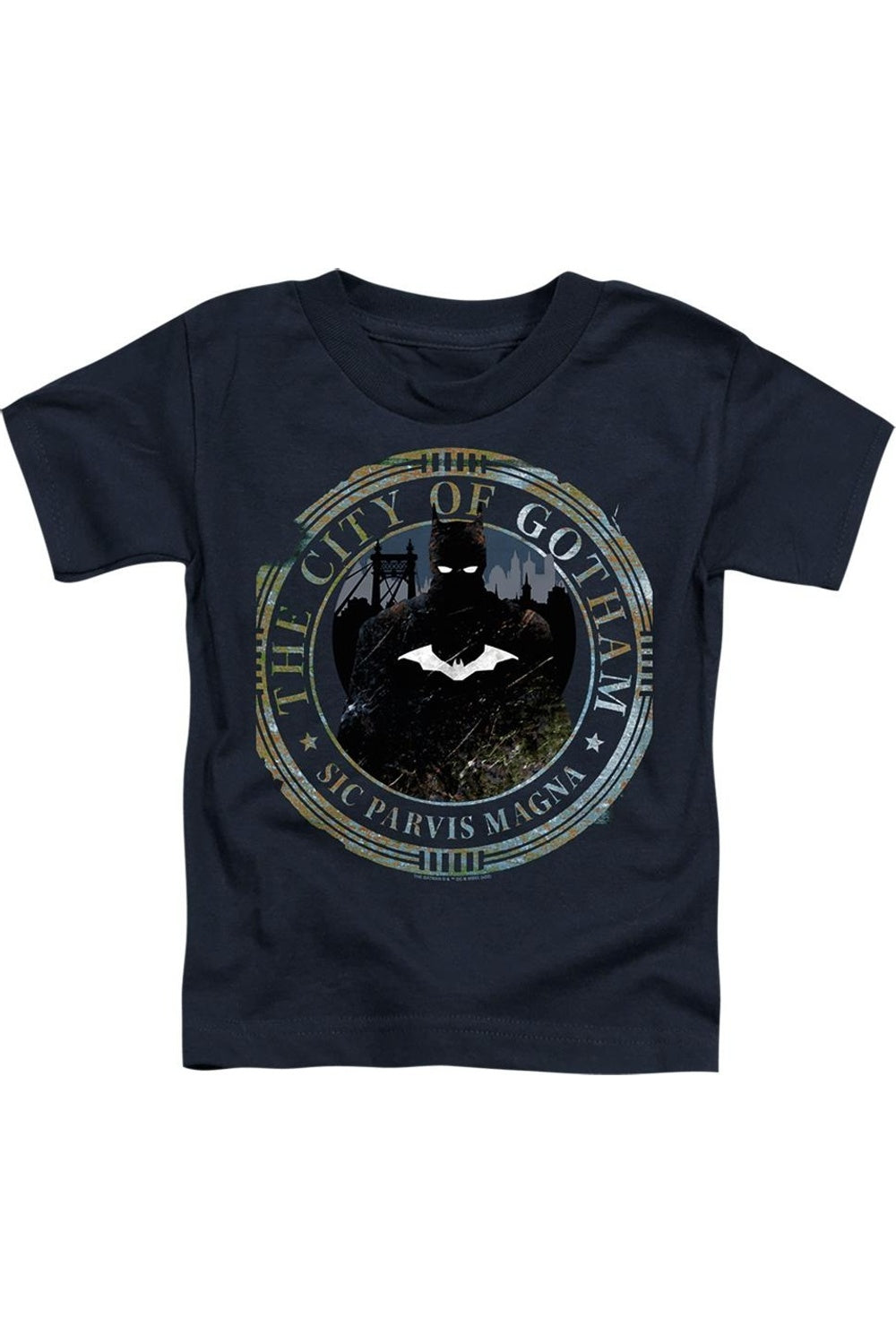 Футболка для малышей с символом Готэма из фильма «Бэтмен» (2022) Gildan, темно-синий
Футболка для малышей с символом Готэма из фильма «Бэтмен» (2022) Gildan, темно-синий