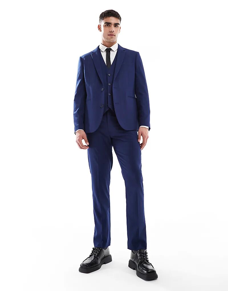 Узкие брюки ASOS DESIGN темно-синего цвета
Узкие брюки ASOS DESIGN темно-синего цвета