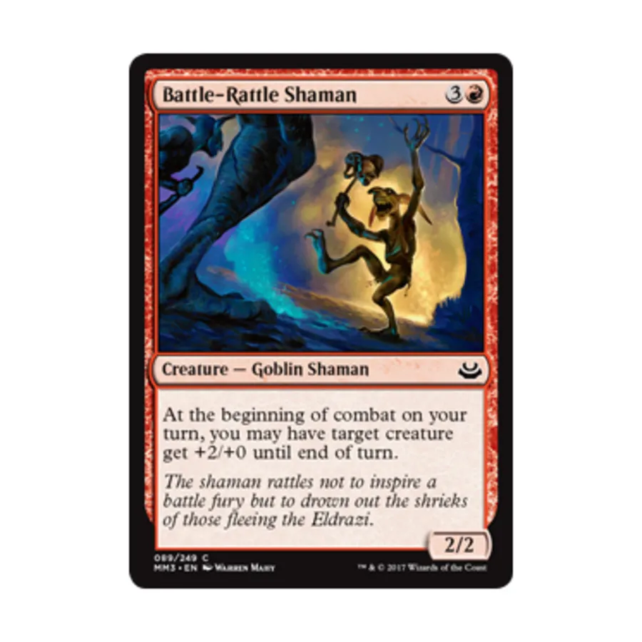 CCG Шаман Боевой Погремушки (С) (Фольга), MTG - Modern Masters 2017
CCG Шаман Боевой Погремушки (С) (Фольга), MTG - Modern Masters 2017