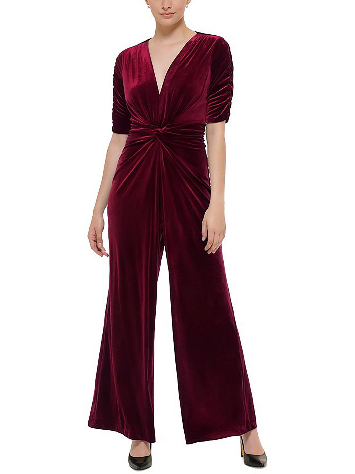Женский бархатный комбинезон с широкими штанинами Petites Vince Camuto, цвет wine
Женский бархатный комбинезон с широкими штанинами Petites Vince Camuto, цвет wine
