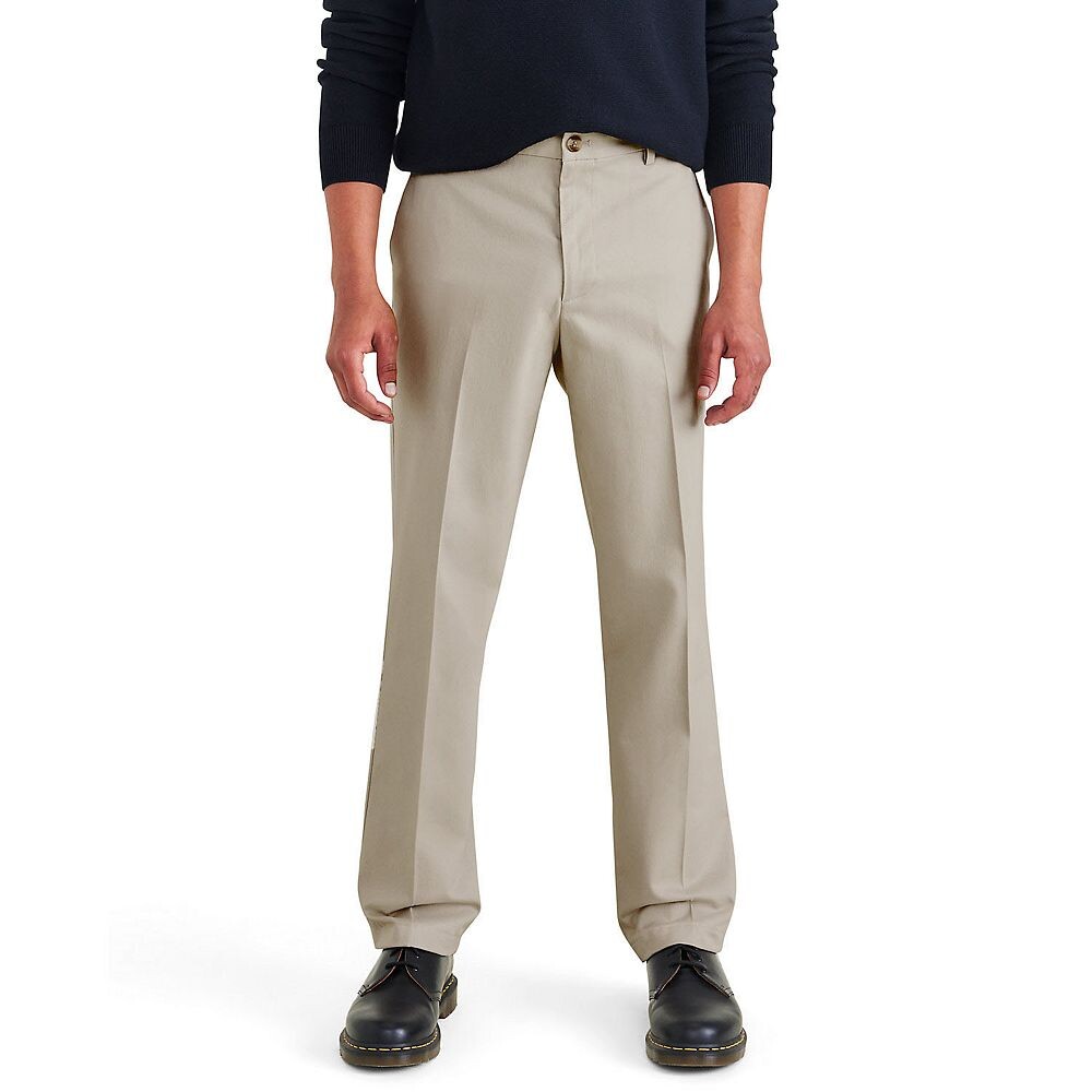 Мужские брюки Dockers Signature классического цвета хаки без железа Stain Defender, цвет Cloud 
Мужские брюки Dockers Signature классического цвета хаки без железа Stain Defender, цвет Cloud