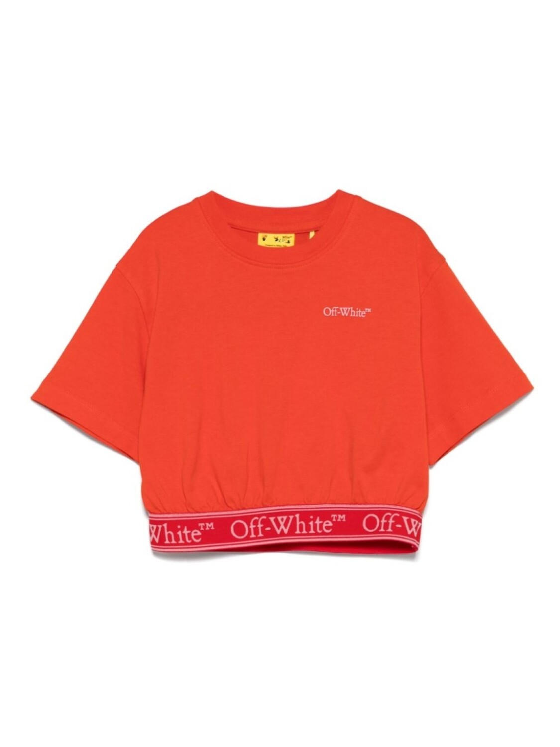 Футболка с логотипом Off-White Kids, красный 
Футболка с логотипом Off-White Kids, красный