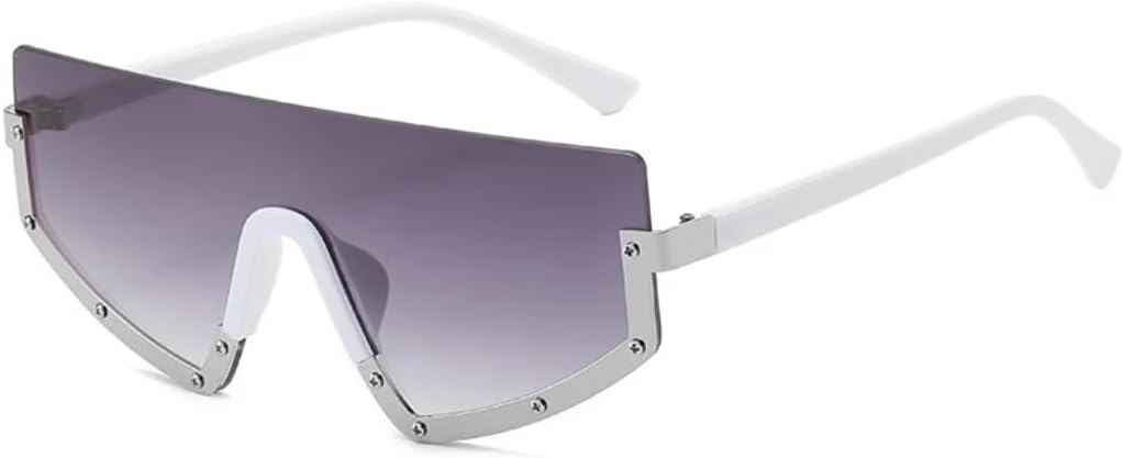 Солнцезащитные очки для женщин и мужчин, роскошные, с одной линзой, металлическая полуободковая оправа, уникальный внешний вид, ретро для фотосессий на открытом воздухе UATXTAU, C4 Silver-grey
Солнцезащитные очки для женщин и мужчин, роскошные, с одной линзой, металлическая полуободковая оправа, уникальный внешний вид, ретро для фотосессий на открытом воздухе UATXTAU, C4 Silver-grey