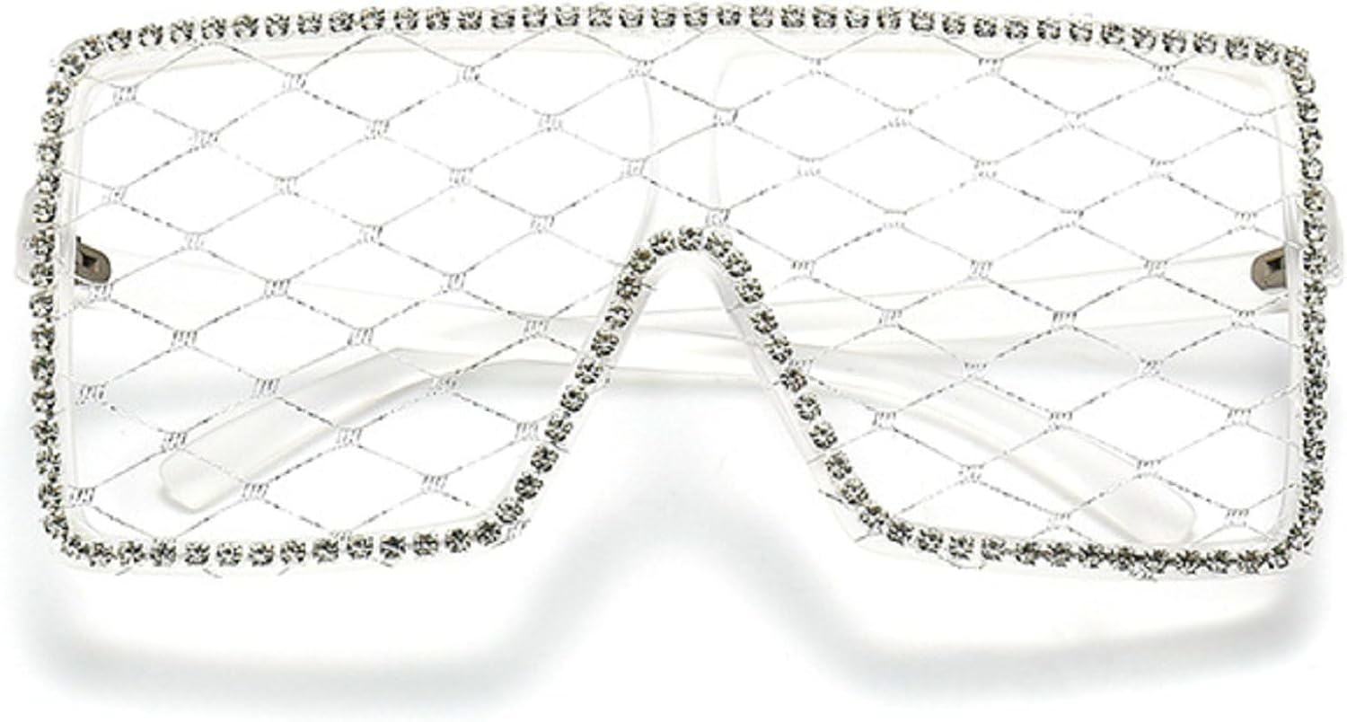 Крупные солнцезащитные очки с блестками и стразами для женщин, модные, с кружевными линзами, квадратной оправой и бриллиантами, сексуальные очки для вечеринок mincl, Clear
Крупные солнцезащитные очки с блестками и стразами для женщин, модные, с кружевными линзами, квадратной оправой и бриллиантами, сексуальные очки для вечеринок mincl, Clear