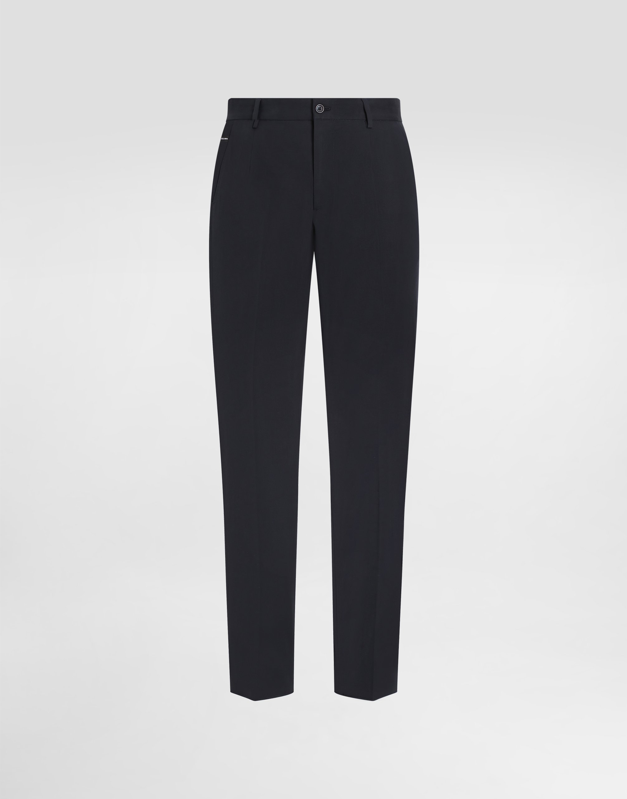 Брюки из эластичного хлопка с фирменной нашивкой Dolce & Gabbana, синий
Брюки из эластичного хлопка с фирменной нашивкой Dolce & Gabbana, синий