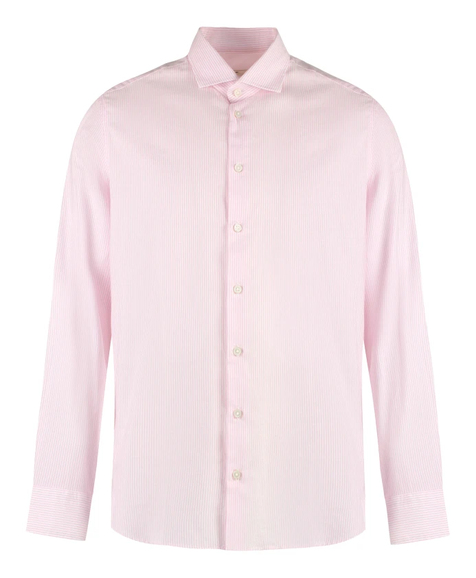 Полосатая хлопковая рубашка Bastoncino, розовый
Полосатая хлопковая рубашка Bastoncino, розовый