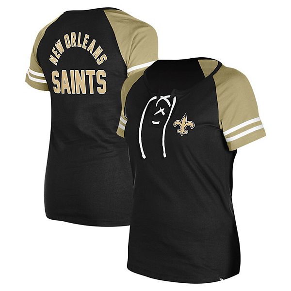 Женская черная футболка New Orleans Saints с кружевной шнуровкой и рукавом реглан New Era, Черный, Женская черная футболка New Orleans Saints с кружевной шнуровкой и рукавом реглан New Era
Женская черная футболка New Orleans Saints с кружевной шнуровкой и рукавом реглан New Era, Черный, Женская черная футболка New Orleans Saints с кружевной шнуровкой и рукавом реглан New Era
