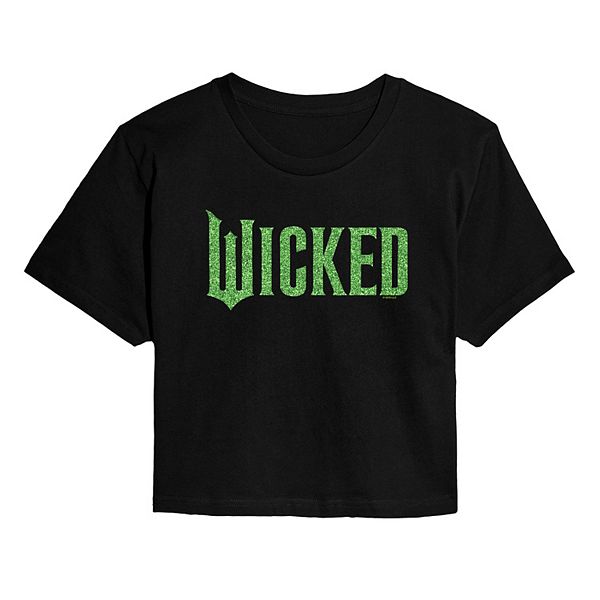 Детская футболка кроп с блестящим логотипом Wicked Licensed Character
Детская футболка кроп с блестящим логотипом Wicked Licensed Character