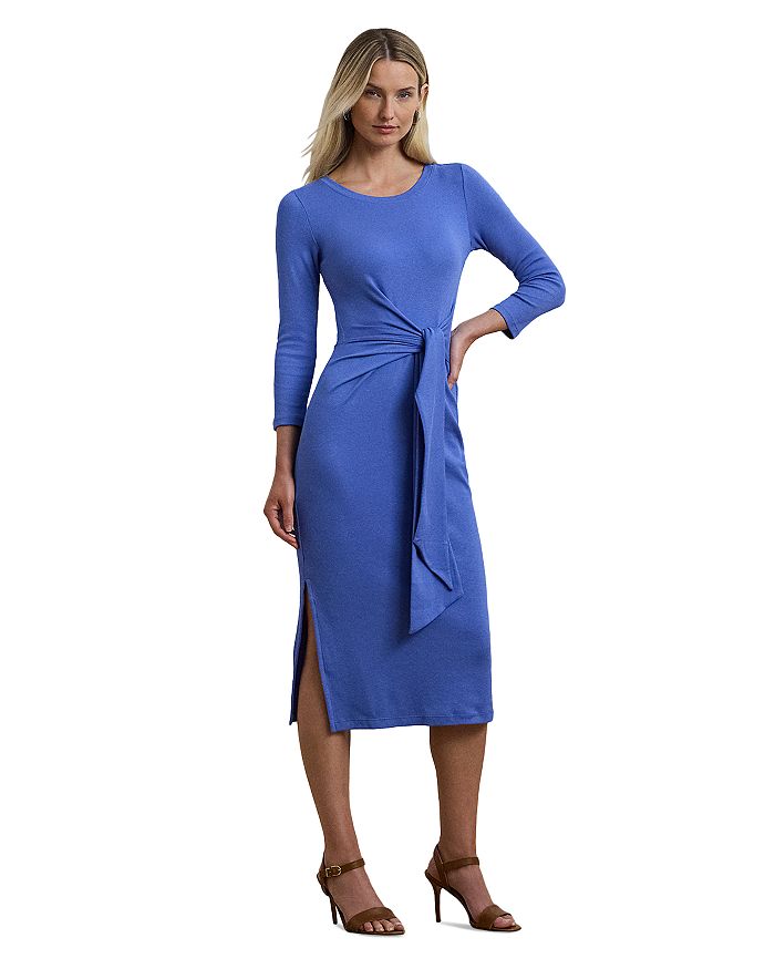 Платье с запахом из хлопковой смеси, модель Crewneck Ralph Lauren, синий
Платье с запахом из хлопковой смеси, модель Crewneck Ralph Lauren, синий