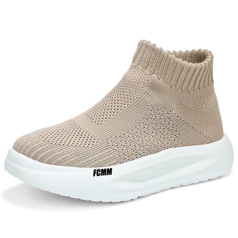 Износостойкие дышащие высокие повседневные кроссовки для детей FCMM, хаки 
Износостойкие дышащие высокие повседневные кроссовки для детей FCMM, хаки
