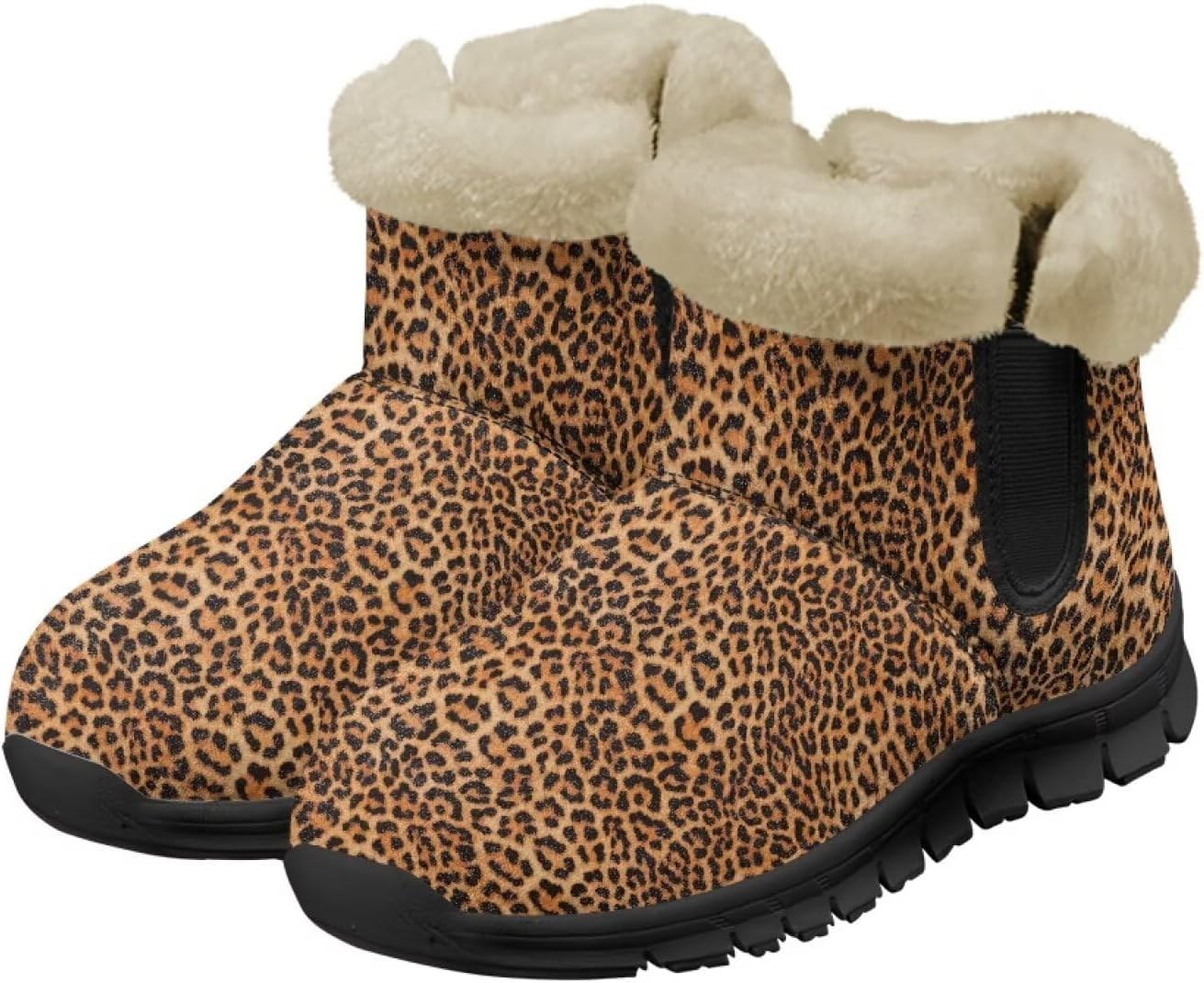 Зимние теплые ботинки для взрослых, ботильоны до щиколотки, легкое надевание и снятие, противоскользящие, легкие обувь для женщин и мужчин Noprintge, Leopard Print
Зимние теплые ботинки для взрослых, ботильоны до щиколотки, легкое надевание и снятие, противоскользящие, легкие обувь для женщин и мужчин Noprintge, Leopard Print