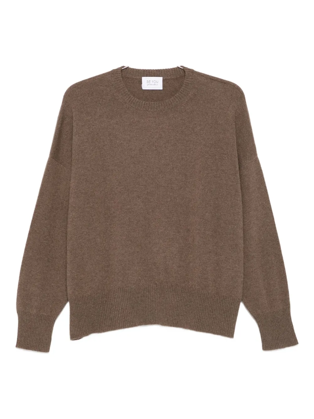 Кашемировый свитер с круглым вырезом BeYou, коричневый
Кашемировый свитер с круглым вырезом BeYou, коричневый