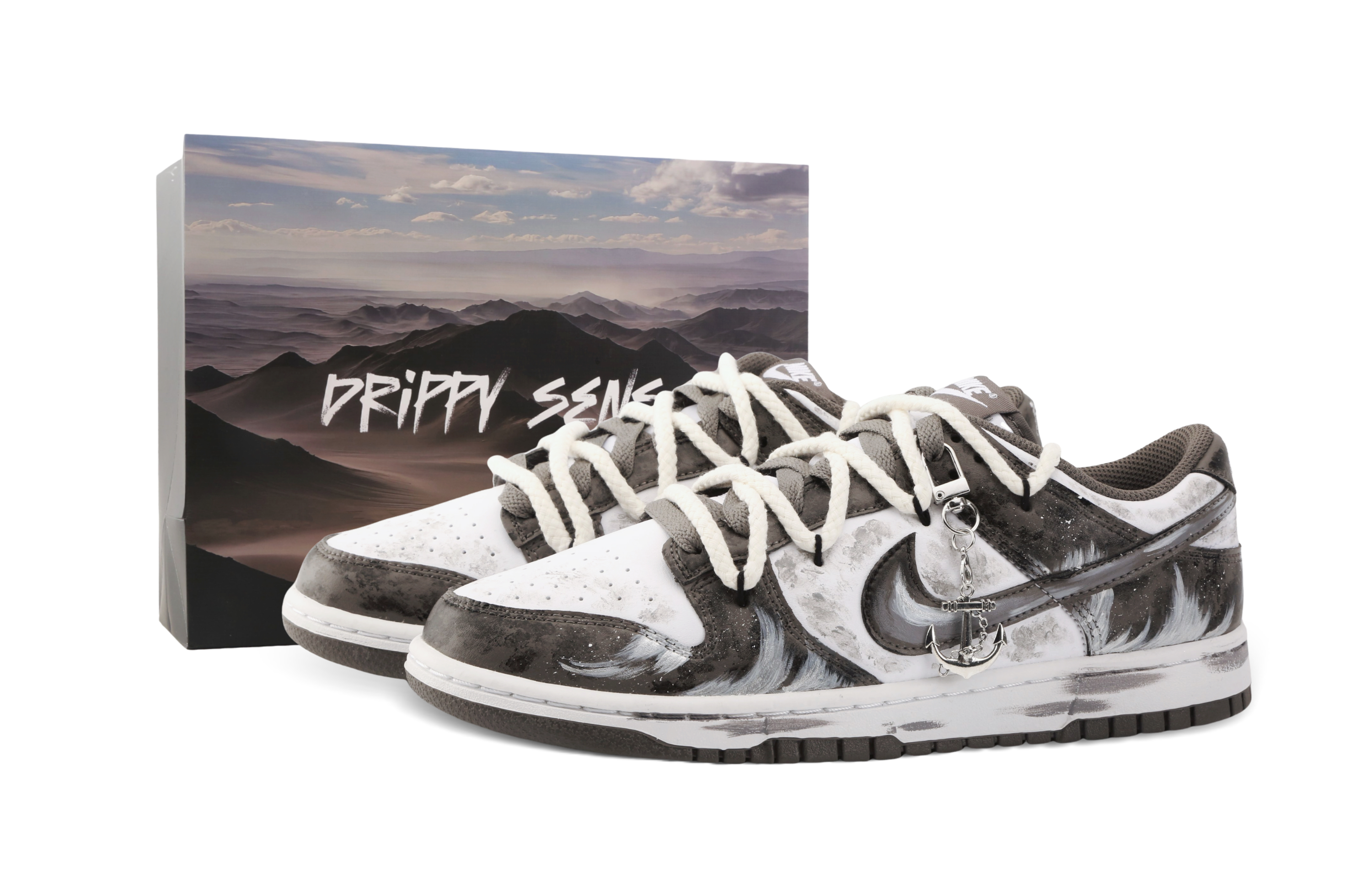 Nike Кроссовки для скейтбординга Dunk Drippy Sand с амортизацией, низкие, унисекс, серо-белые
Nike Кроссовки для скейтбординга Dunk Drippy Sand с амортизацией, низкие, унисекс, серо-белые